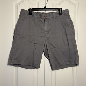 Tommy Bahama Mens Dark Gray Chino Flat Front Shorts Size 34